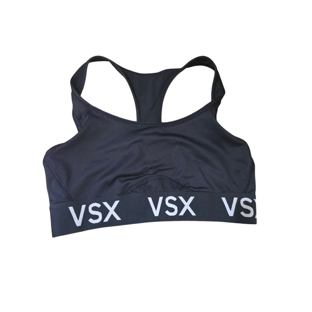 Victoria Secret Sport Bra S Womens Black Wireless Not Padded Pullover Athletic